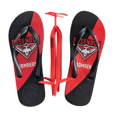 AFL - Essendon Bombers Thongs + Additional Straps - Boomerangz Footwear