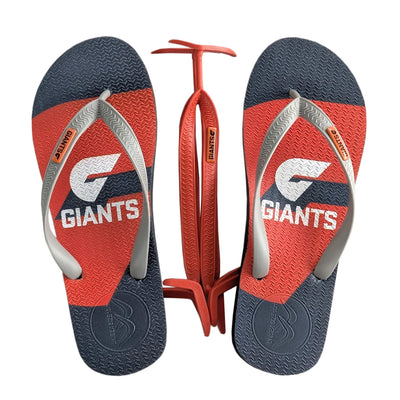 AFL - Greater Western Sydney Thongs + Additional Straps - Boomerangz Footwear