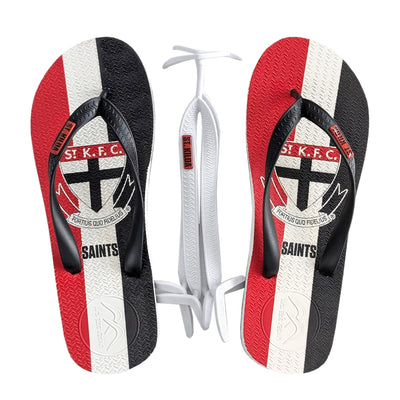 AFL - St Kilda Thongs + Additional Straps - Boomerangz Footwear